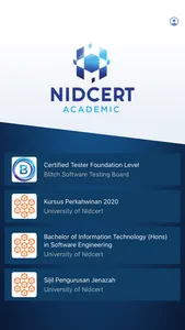 nidcert academic screenshot 0