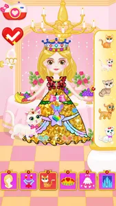 Princess Makeup Dress Design screenshot 1