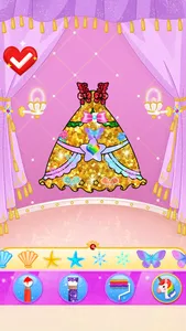 Princess Makeup Dress Design screenshot 2