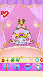 Princess Makeup Dress Design screenshot 6