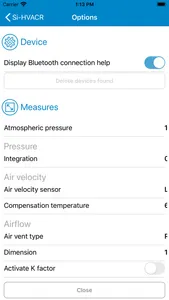 Si-HVACR Measurement MobileApp screenshot 2