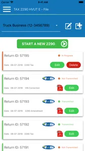 Tax2290 eFile screenshot 0
