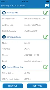 Tax2290 eFile screenshot 1