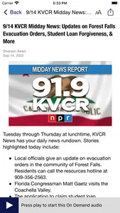 KVCR Public Media App screenshot 4