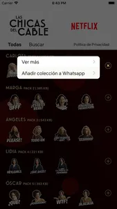 Stickers Las Chicas del Cable screenshot 3