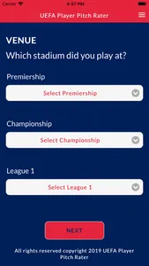 UEFA Player Pitch Rater screenshot 3