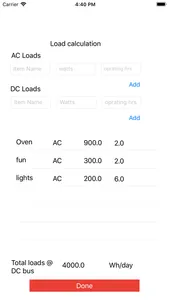 Solar Power System Calculation screenshot 3