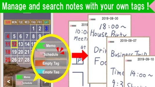 Calendar handwritten notes screenshot 2