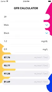 Glomerular Filtration Rate screenshot 2