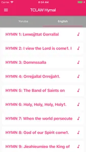 TCLAW Hymnal screenshot 2