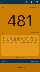 Random Number Generator App screenshot 3