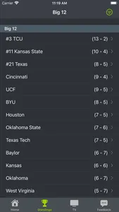 Kansas Football Schedules screenshot 5