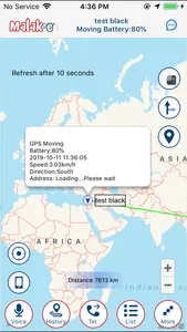 Malak-e Mate GPS watch screenshot 1