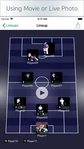 LineupMovie for Soccer screenshot 2