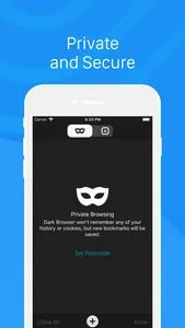 Dark Browser- Private&Secure screenshot 1