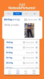 Weight Tracker BMI Calculator screenshot 3