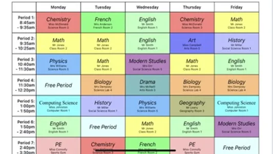 College/University Schedule screenshot 1