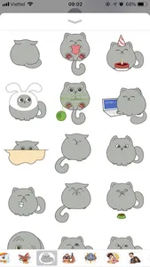 Cute Cat Emoji Funny Stickers screenshot 1