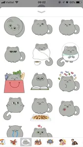 Cute Cat Emoji Funny Stickers screenshot 2