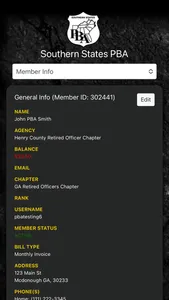 SSPBA Membership Portal screenshot 1