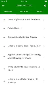 Hindi Letter Writing screenshot 0