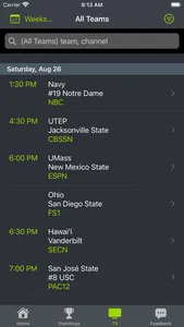 Arizona Football Schedules screenshot 4