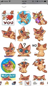 Kitty Cat Emoji Funny Stickers screenshot 0