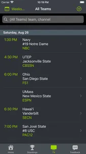 Navy Football Schedules screenshot 4