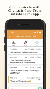Caretivity: Team Communication screenshot 2