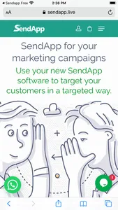 SendApp Click screenshot 2