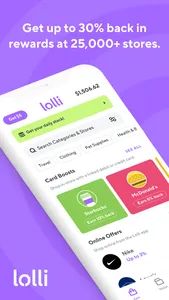 Lolli: Earn Cashback & Bitcoin screenshot 0