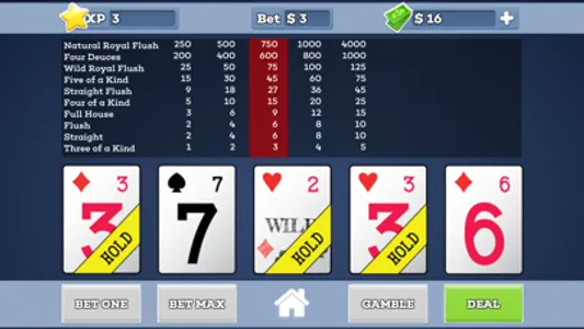 Deuces Wild * Video Poker screenshot 0