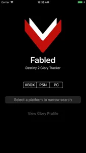 Fabled - Destiny Glory Tracker screenshot 1