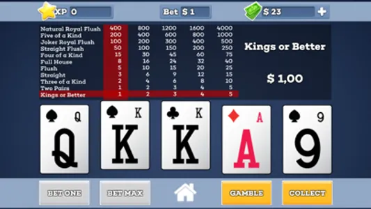 Joker Wild * Video Poker screenshot 1