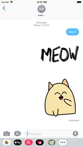 Cat Doodle Stickers screenshot 1