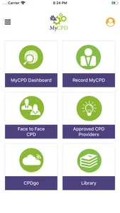 MyCPD screenshot 1