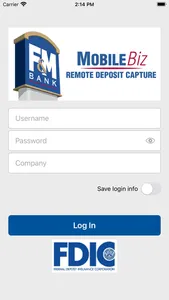 F&M Mobile Remote Deposit screenshot 0