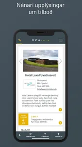 KEA kortið screenshot 2