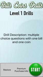 Bills Coins Drills Pro screenshot 0