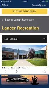 Lancer Athletics & Recreation screenshot 1