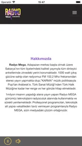 Radyo Mega Sakarya screenshot 1