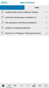 IDSA Practice Guidelines screenshot 2