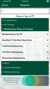 William & Mary Wellness screenshot 1