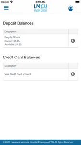 Lawrence Memorial Credit Union screenshot 1