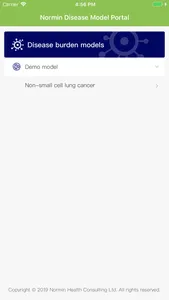 Normin disease model portal screenshot 1