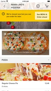 MamaLinosPizza screenshot 2