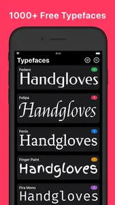Open Face - Register Fonts screenshot 0