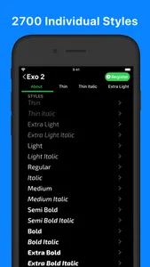 Open Face - Register Fonts screenshot 1