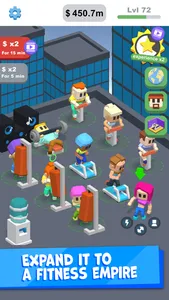 Idle Gym City - fitness tycoon screenshot 2