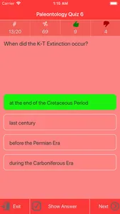 The Paleontology Quizzes screenshot 2